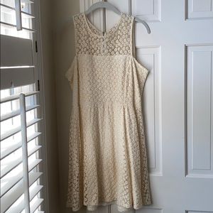 Cream floral dress